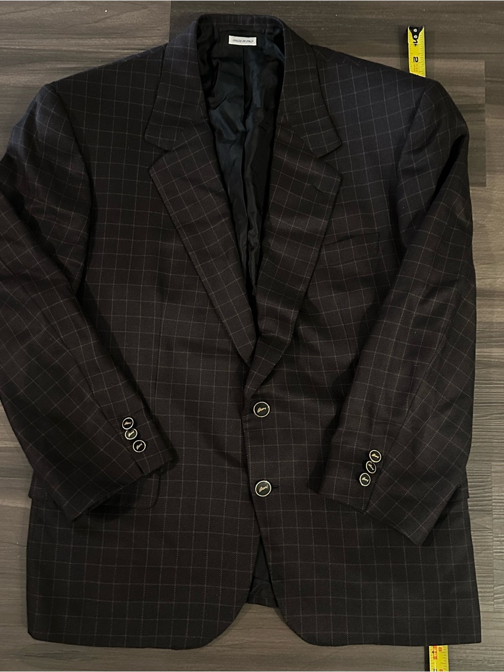 Brioni Charcoal Windowpane Sport Coat - Picture 5 of 10